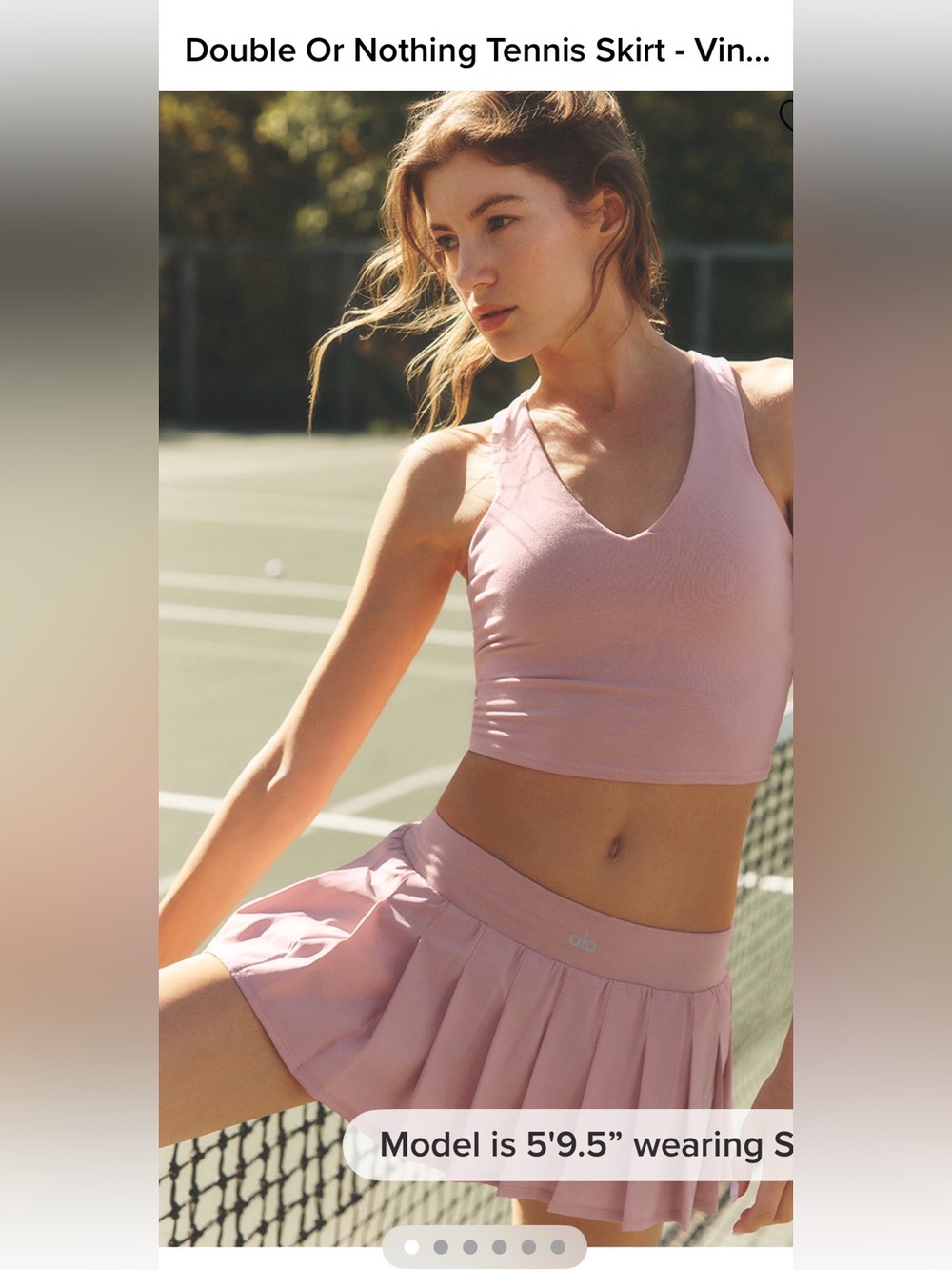 ALO Yoga Double Or Nothing Tennis Skirt-NWT!!